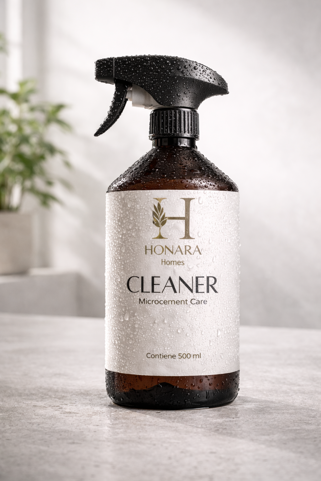 Spray limpiado de microcemento