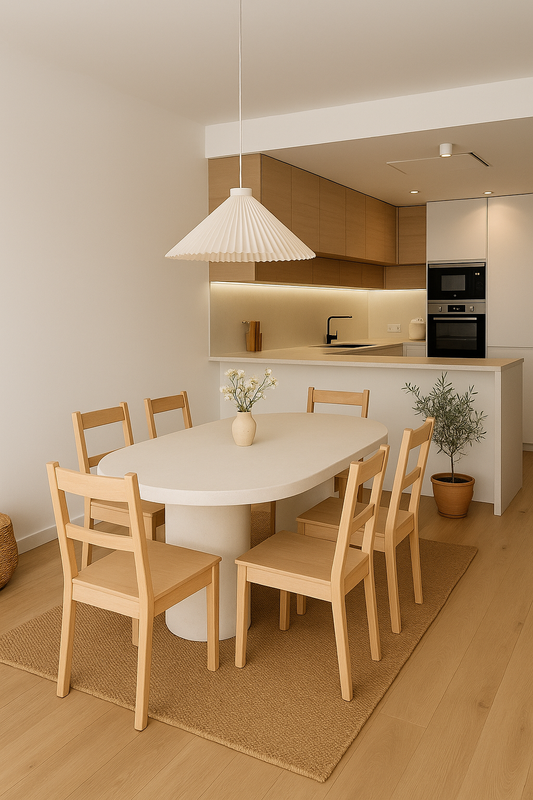 Mesa de microcemento