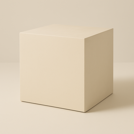 mesilla de microcemento cubica