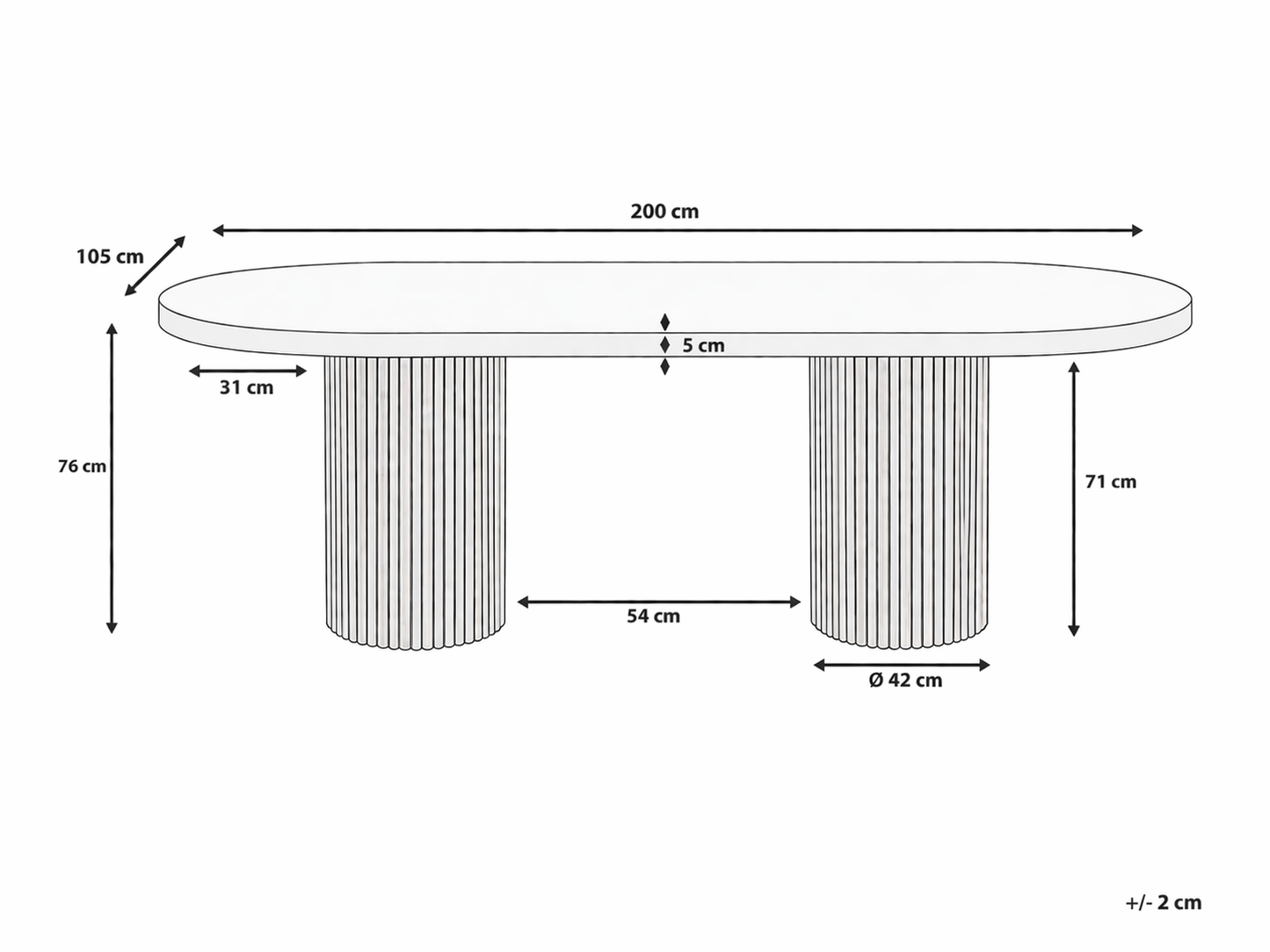 Mesa con patas de palilleria grafico