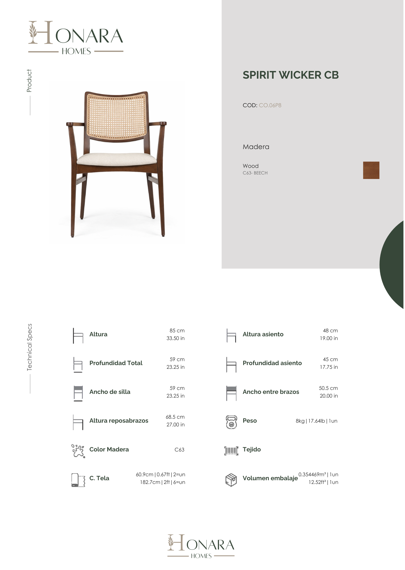 Silla Spirit Wicker CB