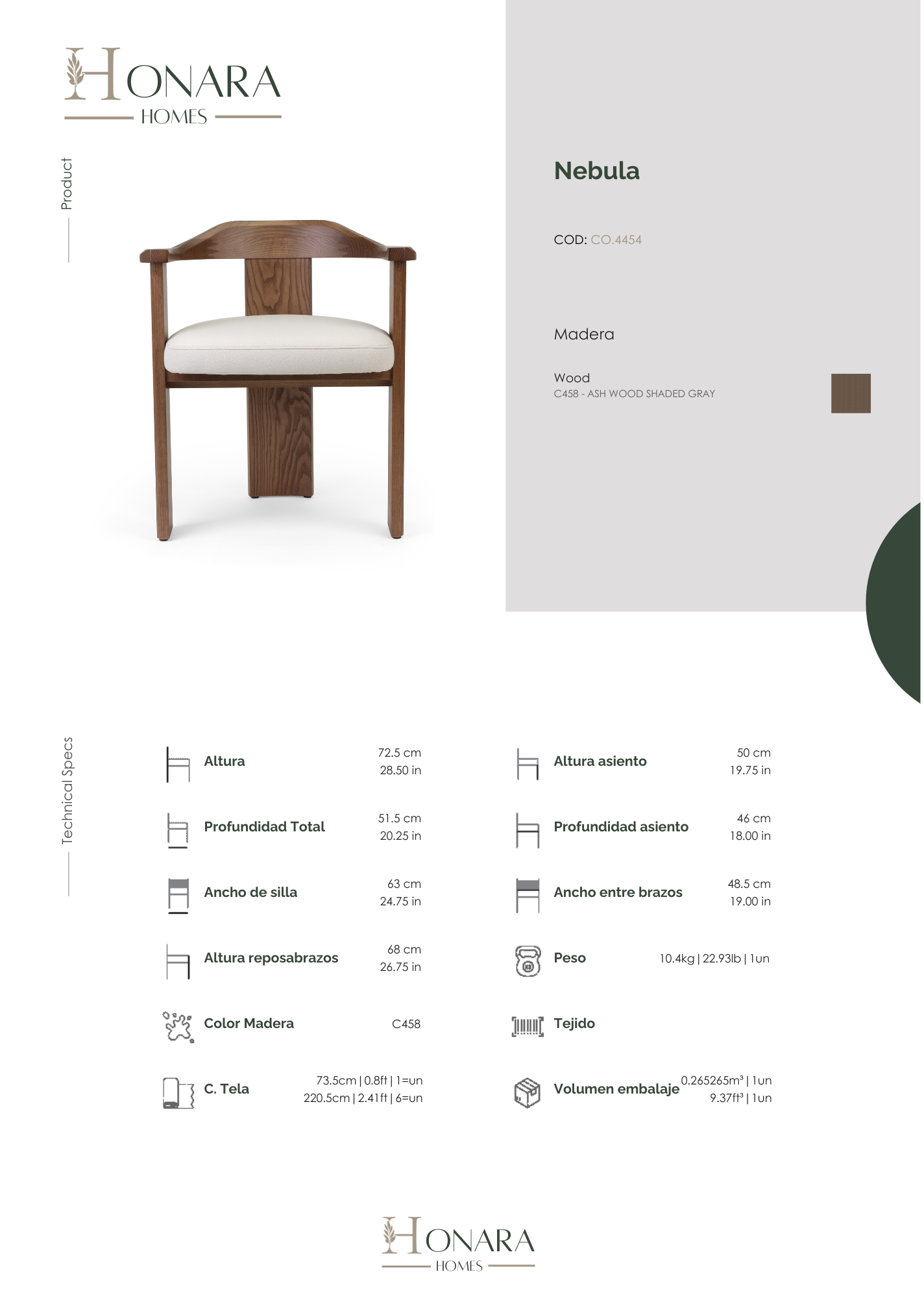 Silla Comedor Nebula