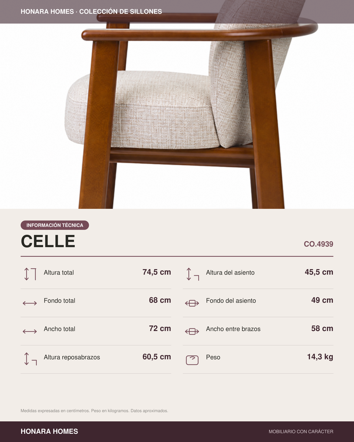 Sillón Celle — vista 1