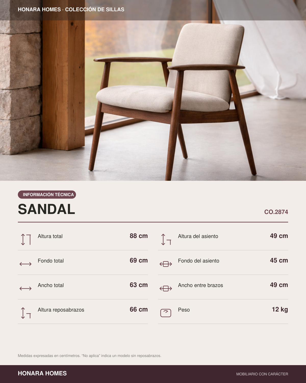silla madera maciza de fresno