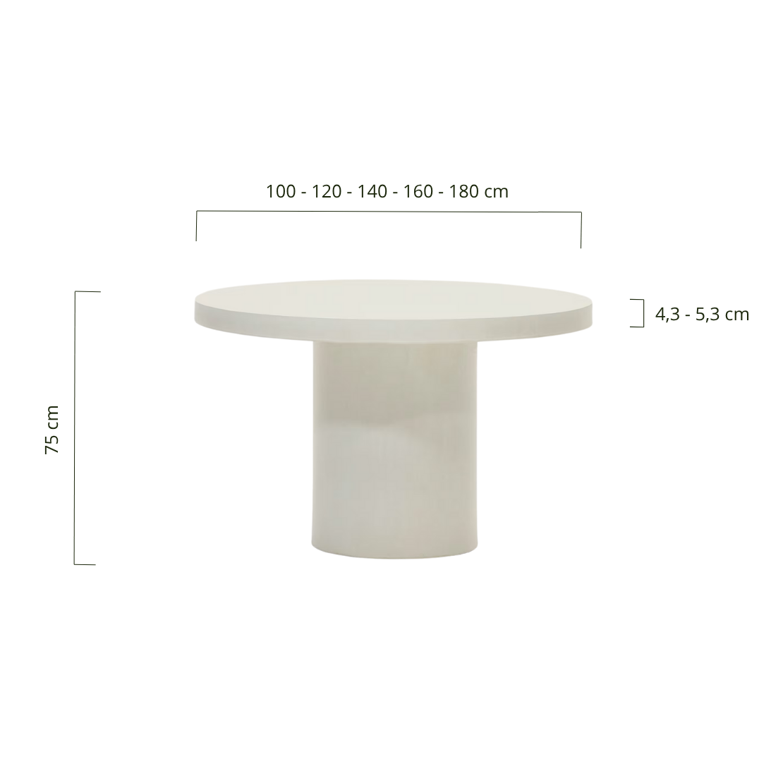 mesa de microcemento