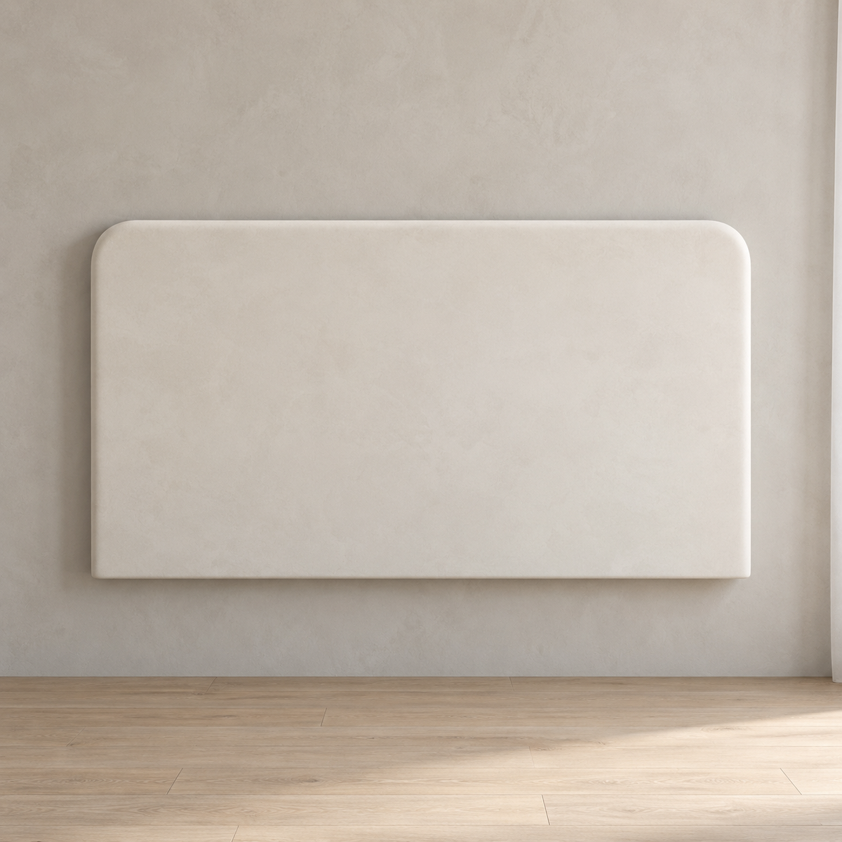 Cabecero Daimiel de microcemento blanco roto - dormitorio