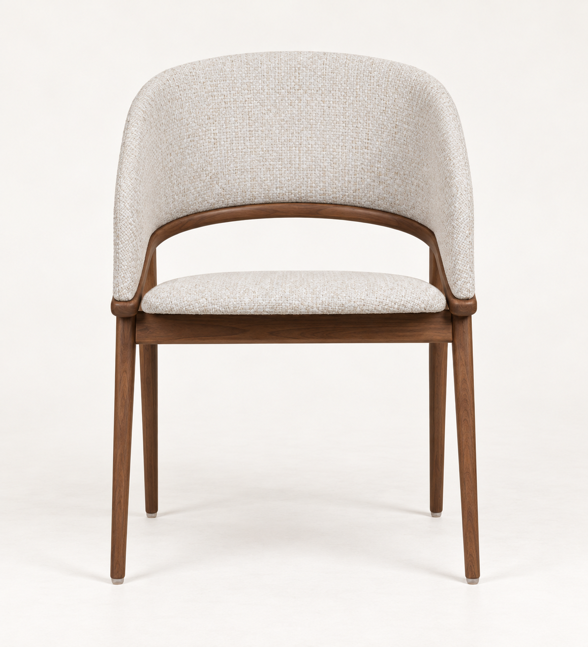 Silla Duna, madera medio, asiento tapizado, vista ambiente