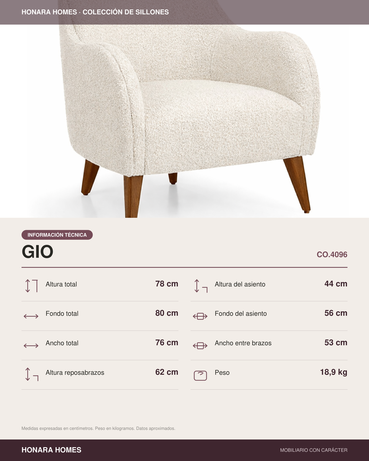 Sillón Gio — vista 1
