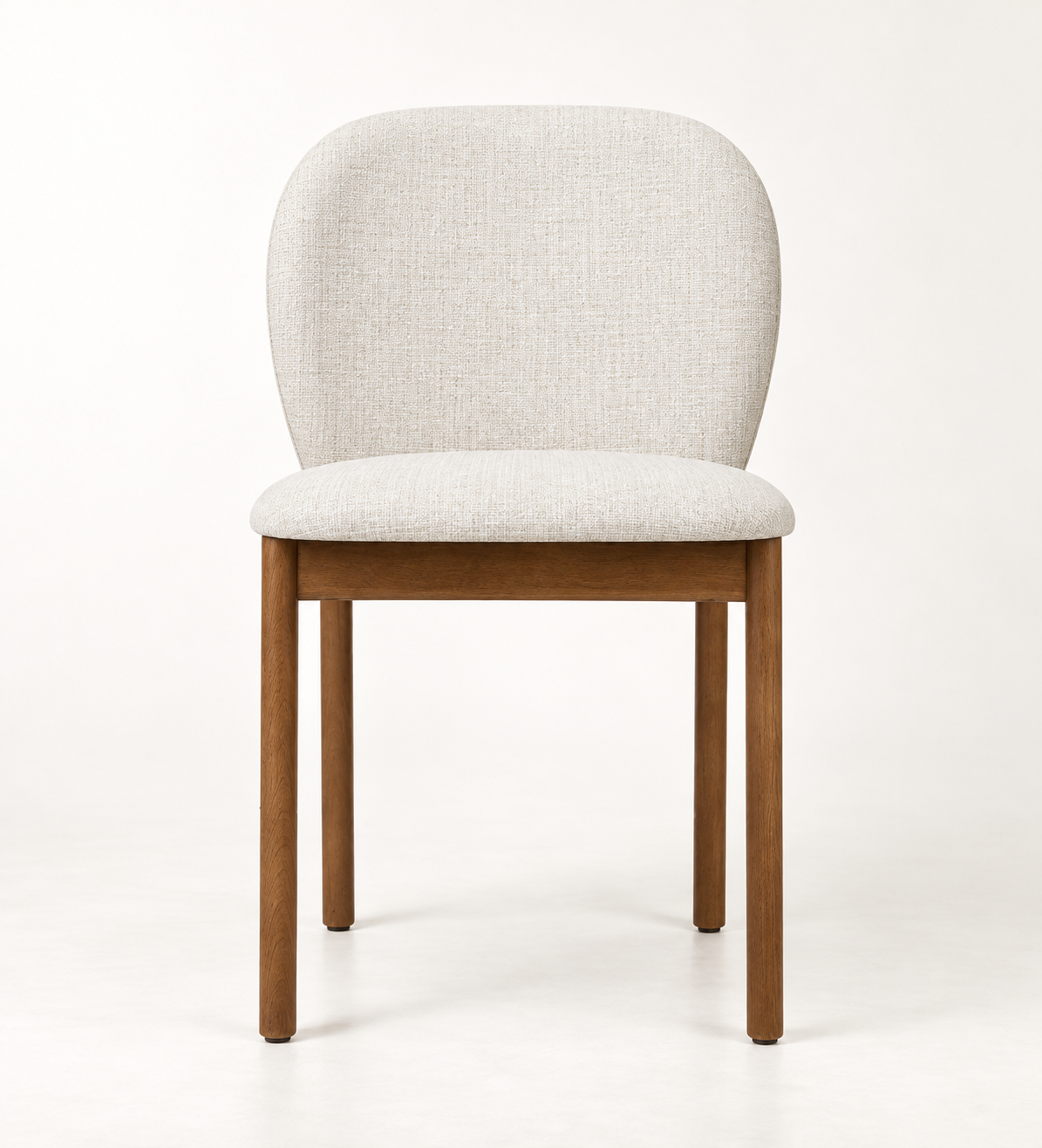 Silla Nara, madera medio, asiento tapizado, vista ambiente