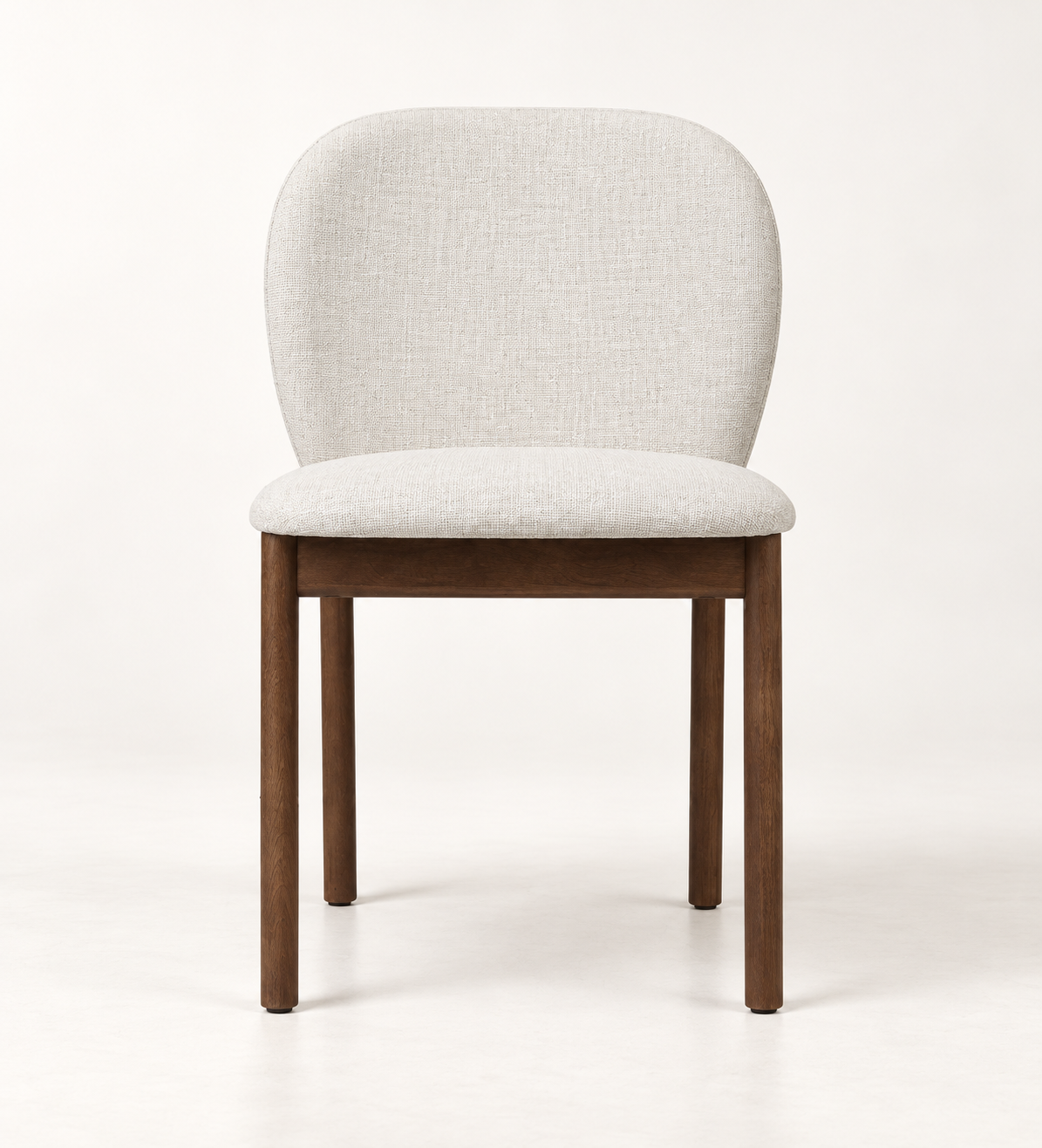 Silla Nara, madera medio, asiento tapizado, vista ambiente