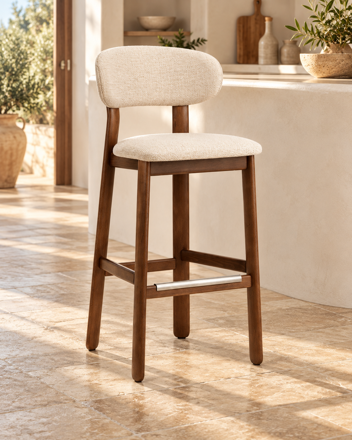 Taburete Baobab en ambiente · Honara Homes