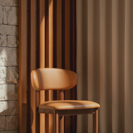 Video silla de madera