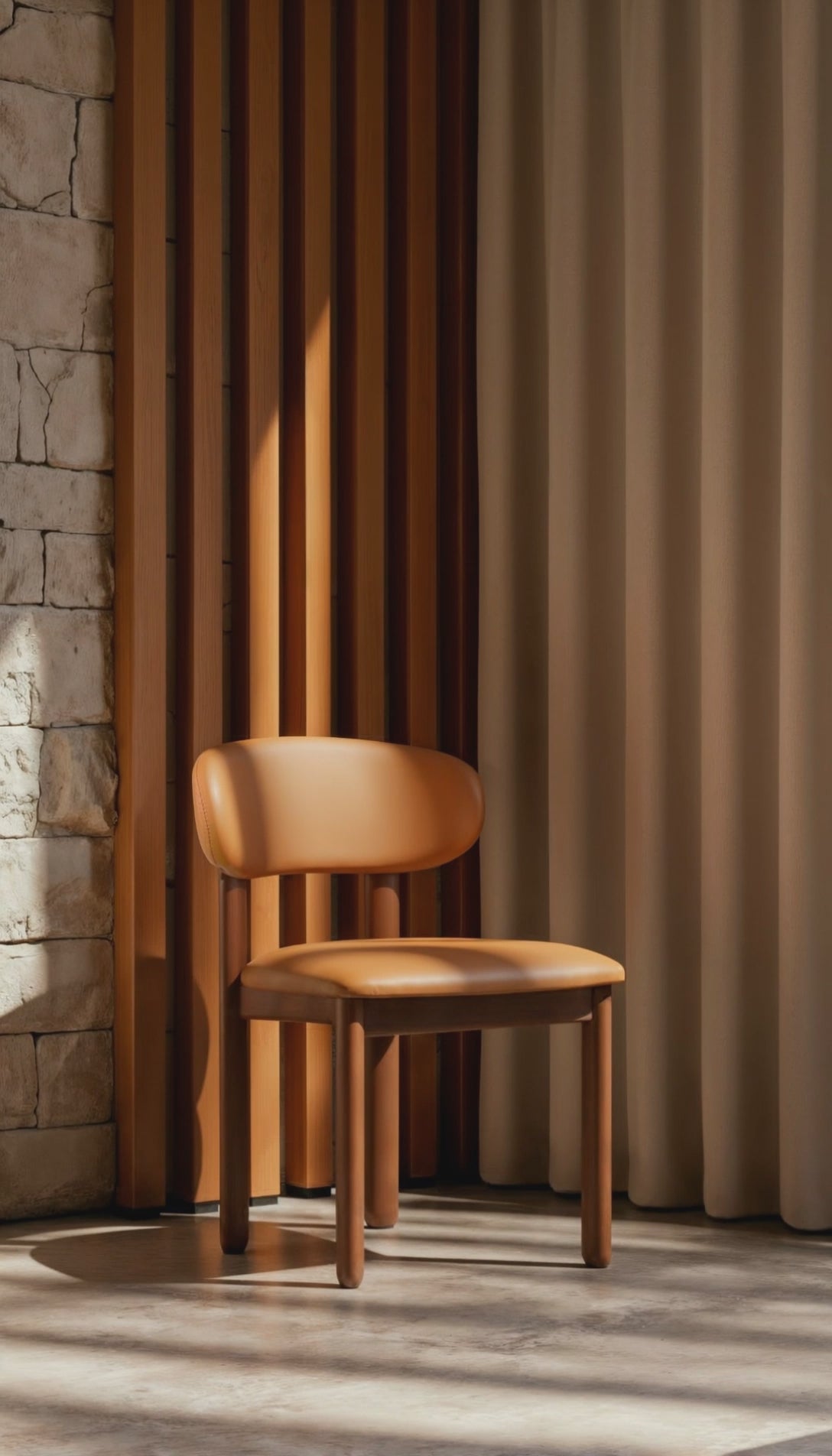 Video silla de madera